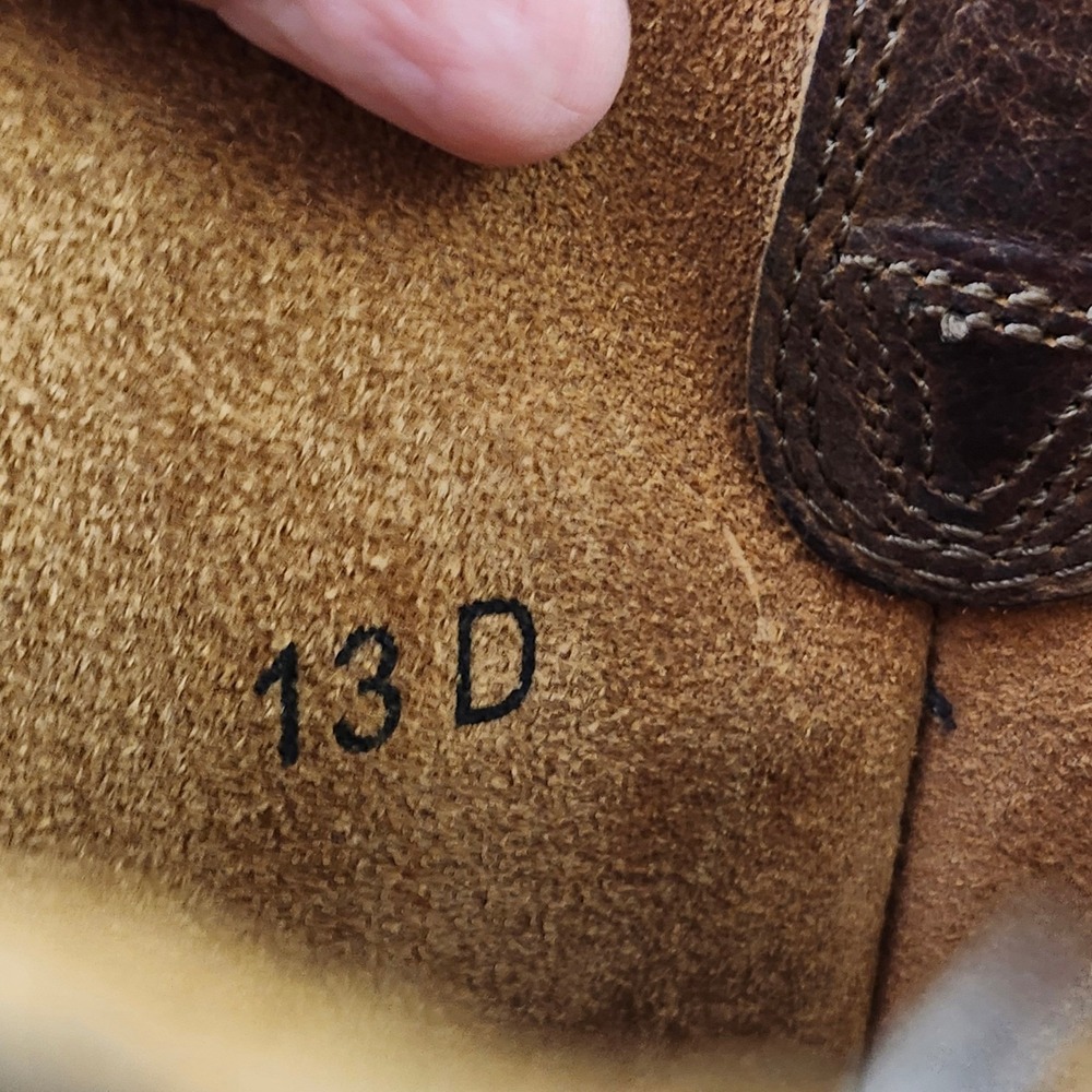 Ariat Rambler Mens‎ Brown Distressed Leather Square Toe Western Boots 13 D - Picture 5 of 12